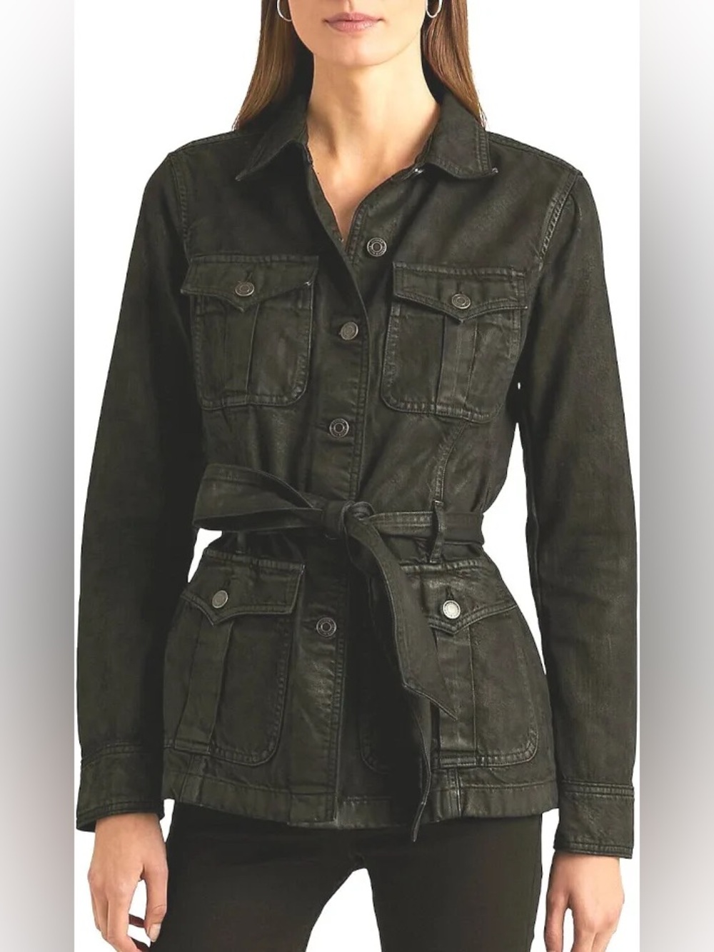 Lauren Women's Ralph Lauren Coated Denim Trucker Jacket